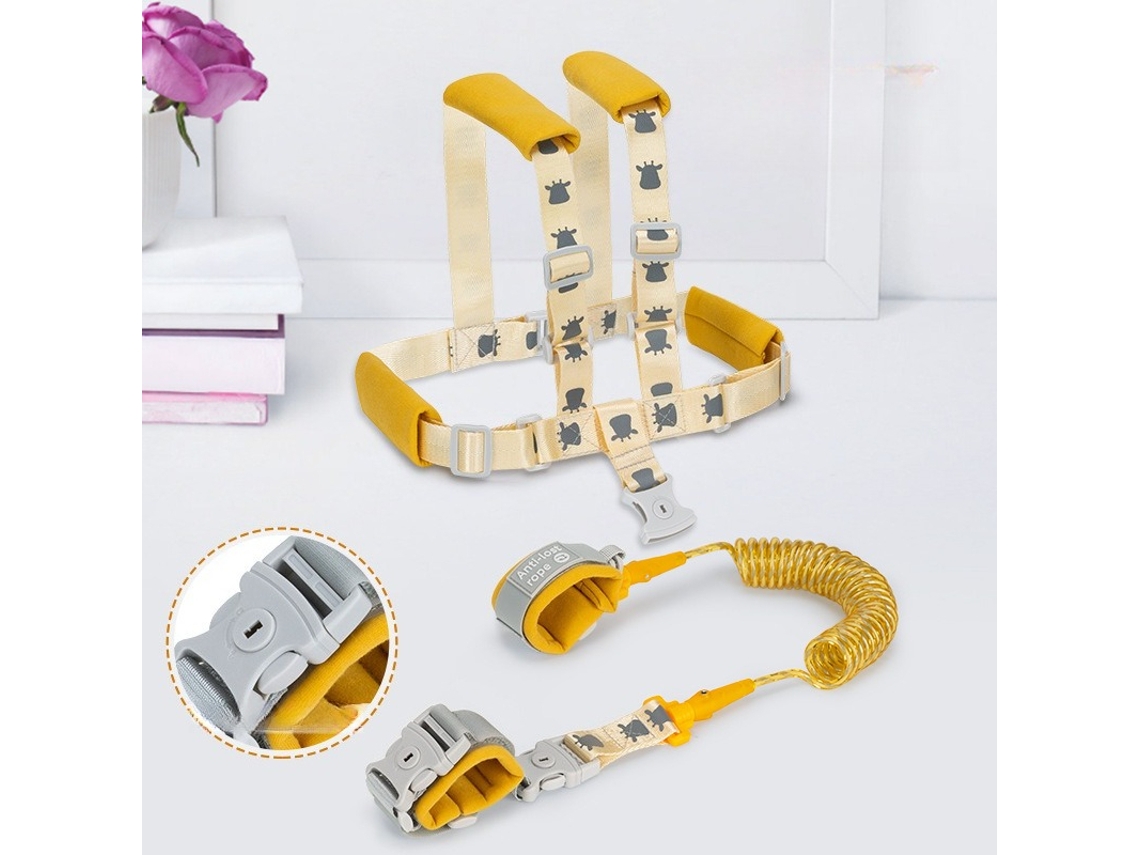 Guia Infantil Com Cordão De Segurança Anti-perda Para O Pulso, Refletor, Ideal Para Parques E Jardins Zoológicos.1.5m Rosa Hexinyigjly