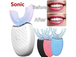 Escova de Dentes Elétrica para Adultos em Forma U 360 Graus Clareamento Rtm GOKOCO