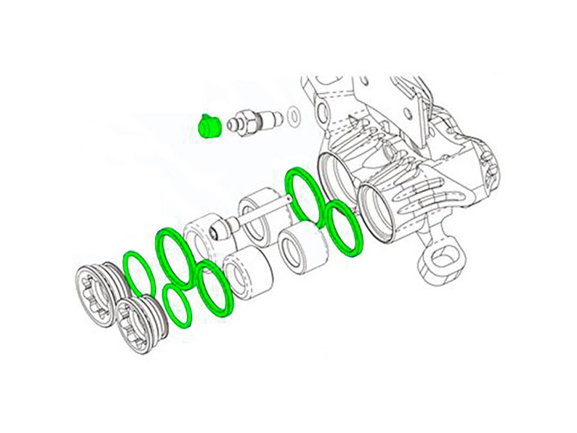 Travões HOPE Caliper seal kit completo v4