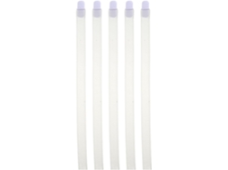 Pulseira de identificação médica tubular de 5 peças para pacientes com inserto para pedregulhos, pulseira ajustável para uso.