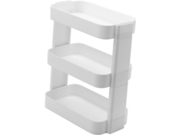 Shineofi Organizador De Maquiagem Mesa Removível Com 3 Níveis, Branco, Multicamadas, Para Escritório