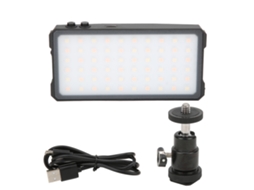 Mini painel de LED bicolor 2026, luz de preenchimento 3000-6500k para câmera com cabeça esférica e sapata fria Manbily