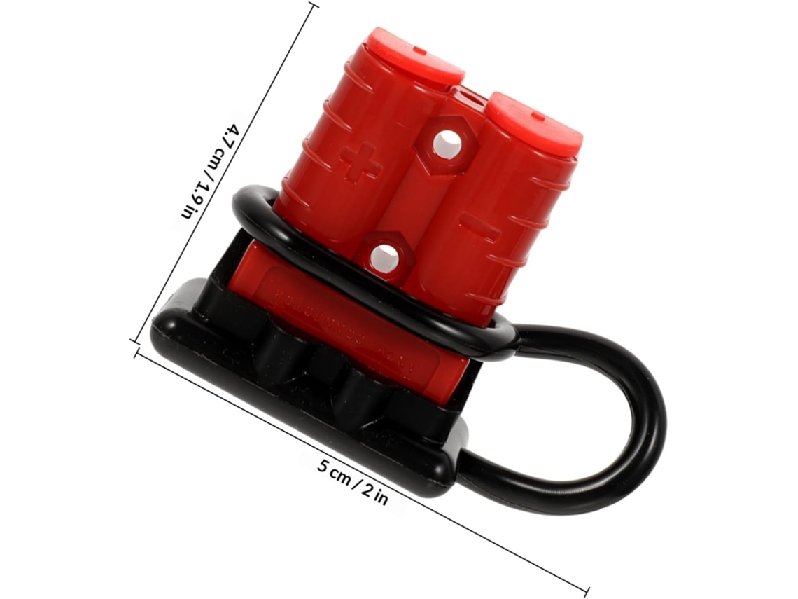 Suporte De Bateria Vermelho Com 4 Conectores Rápidos Para Pc E Borracha.