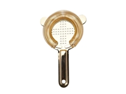 Coador De Coquetel, Acabamento Dourado, Design Drenagem Cruzada, Tamanho Padrão Do Shaker, Ferramenta Bar
