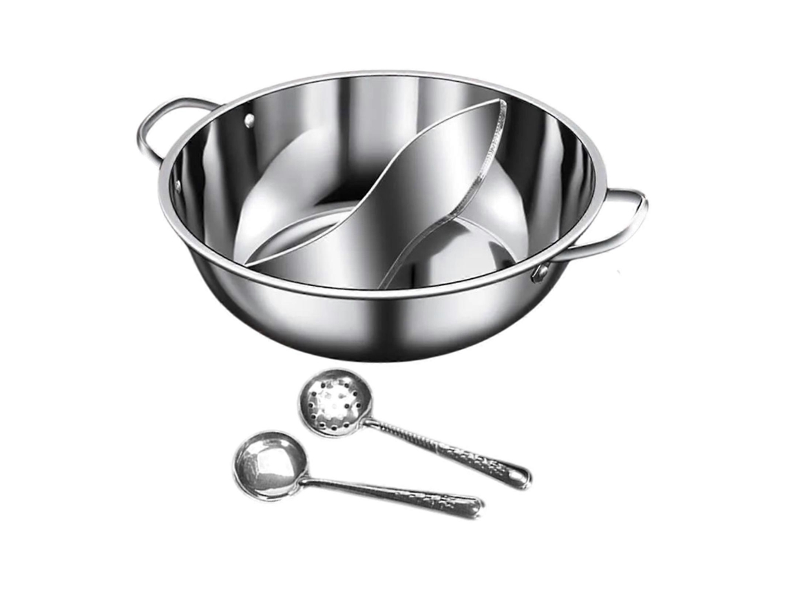 Panela Quente Shabu Shabu, Panela Quente Com Divisória, Panela Chinesa Shabu Shabu Com Sabor Duplo