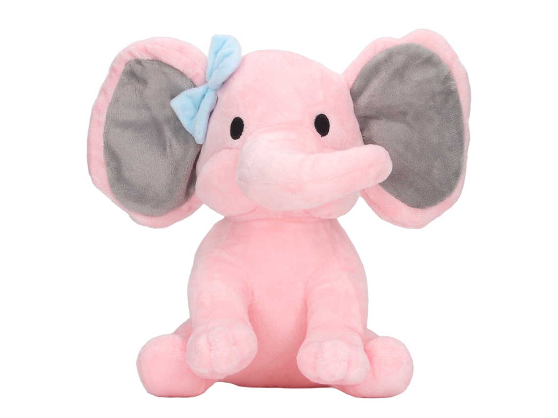 Ats brinquedo de Pelúcia de Elefante Bonito, Macio e Fluffy para Crianças, Decoração de Casa, Rosa, Multiuso, Seguro e Confortável