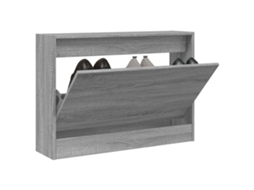 Vidaxl Sapateira 80x21x57 Cm Derivados De Madeira Sonoma Cinza