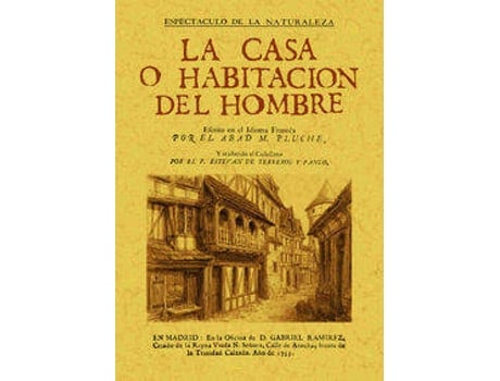 Livro La casa o habitación del hombre de M. Pluche