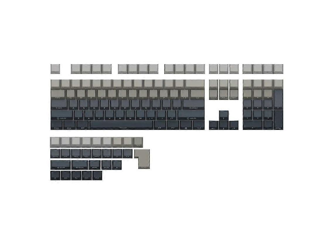 Teclado Com Teclas Pretas E Cinzas, 136 Teclas, Retroiluminado, Interruptor Mecânico, Teclas E Keycaps Com Impressão Lateral Ly Ebike