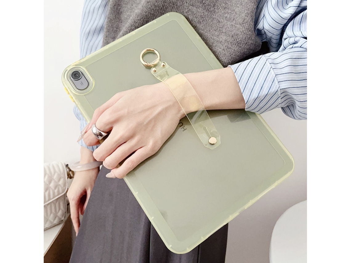 Capa Macia Híbrida Tpu‑pc Com Pulseira‑suporte Halinuia Para Tablet Honor Pad X8 10,1 Polegadas