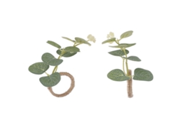 Laxiscreed Anéis De Guardanapo De Corda De Linho Para Jantar Ao Ar Livre - Pack De 4