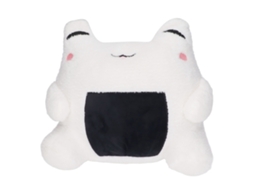 Ats almohada de Peluche de Bola de Arroz Cute Con Expresiones Adorables para Dormir Y Decoración Blanca