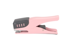 Grapadora De Escritório Ergonômica De Metal Para 20 Folhas, Fácil De Usar, Com Almofada Antideslizante Para Estudantes, Cor Rosa