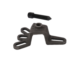 Extrator de eixo central de tambor de freio em aço carbono de alta resistência para reparo de triciclos, bicicletas e motocicletas.