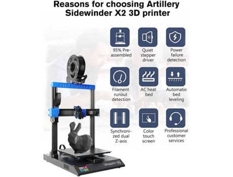 Impressora 3D ARTILLERY Artillery Sidewinder X2
