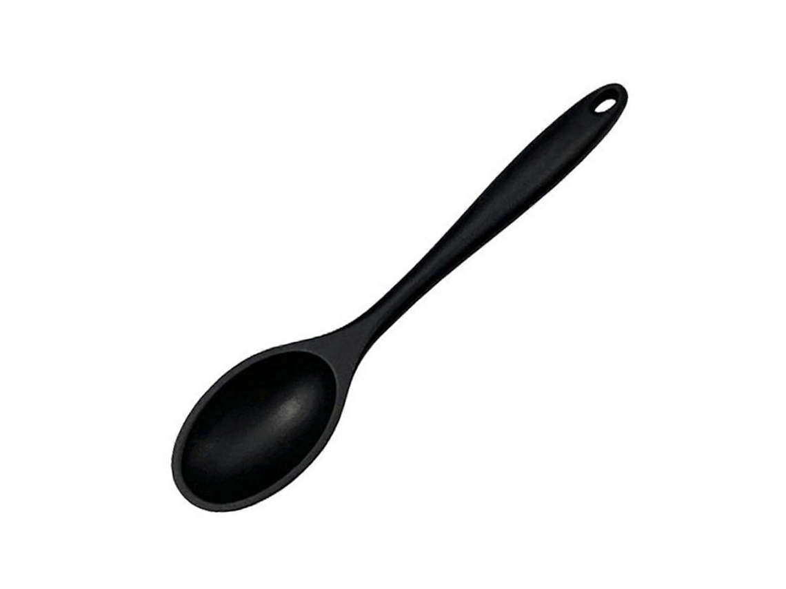 Colher De Silicone Para Cozinhar Com Cabo Longo, Utensílio De Cozinha Antiaderente E Resistente Ao Calor Para Servir.