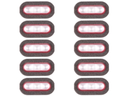 Para Vivo X90 Pro, 10 Unidades De Capas Para Lanterna (vermelhas)