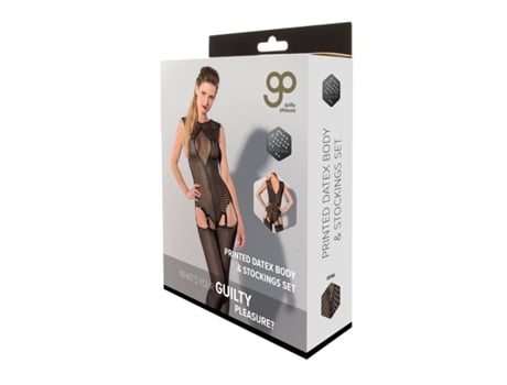 Conjunto de Lingerie GUILTY PLEASURE Preto (XL)