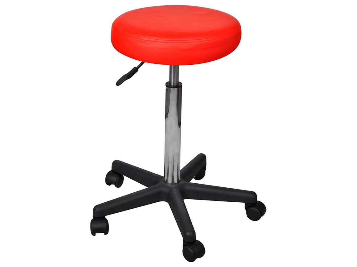 Vidaxl Banco De Escritório Vermelho