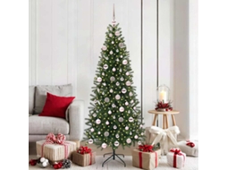 Vidaxl Árvore De Natal Artificial Verde 180 Cm Pe E Pvc