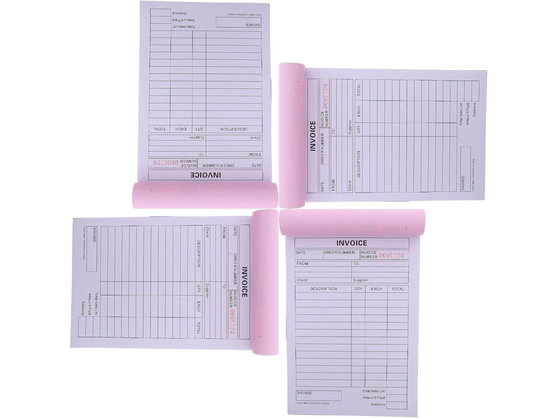Uonlytech Bloco De Faturas Em 2 Exemplares Carnet De Commandes Papel