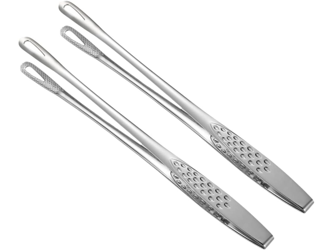 Pinças De Churrasco Toddmomy Aço Inoxidável, 2 Peças, Para Buffets E Piqueniques, Utensílio De Cozinha, Acessórios Para