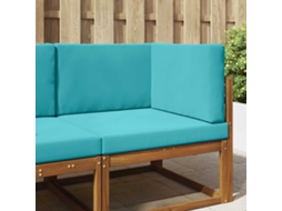 Vidaxl Almofada Para Sofá Externo Poliéster Turquesa 80 X 80 Cm
