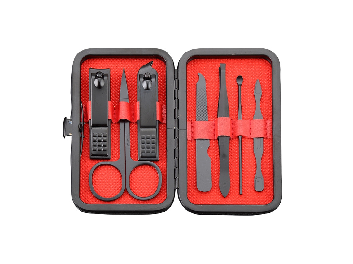 Conjunto de manicure, cuidados pessoais, cortador de unhas, kit de manicure de luxo, 18 cm. Slowmoose