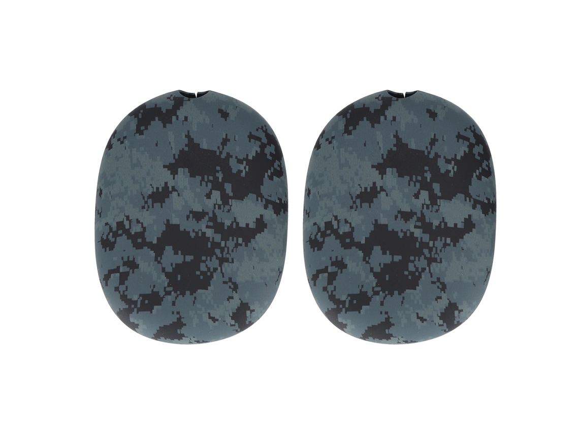 Aetheria capa Protetora Silicone Antichoque para Fones de Ouvido Bluetooth Ios Camuflagem Digital Cinza