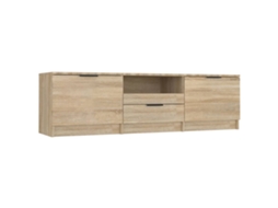 Tv Cabinet, Tv Cabinets Vidaxl Marrom Madeira Processada (n/a)