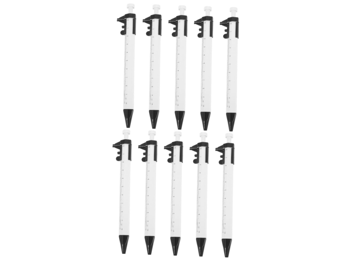 Conjunto De 10 Ferramentas Multifuncionais Com Caneta Esferográfica E Paquímetro Portátil.