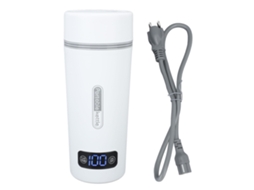 Garrafa térmica portátil de aço inox 350ml com 4 temperaturas e contacto EU 220v LAXISCREED