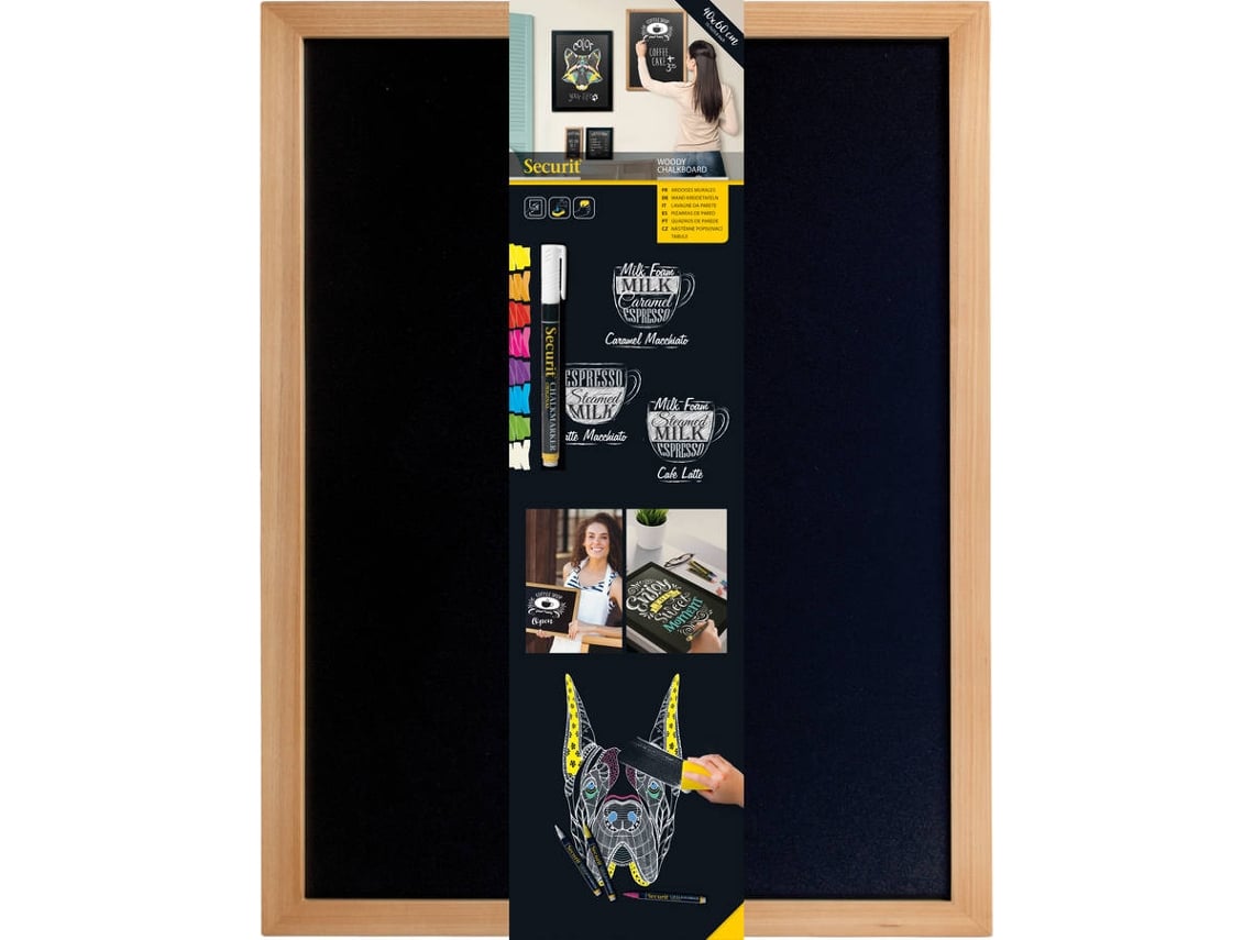 Quadro de Parede de Ardósia SECURIT WBWTE4060