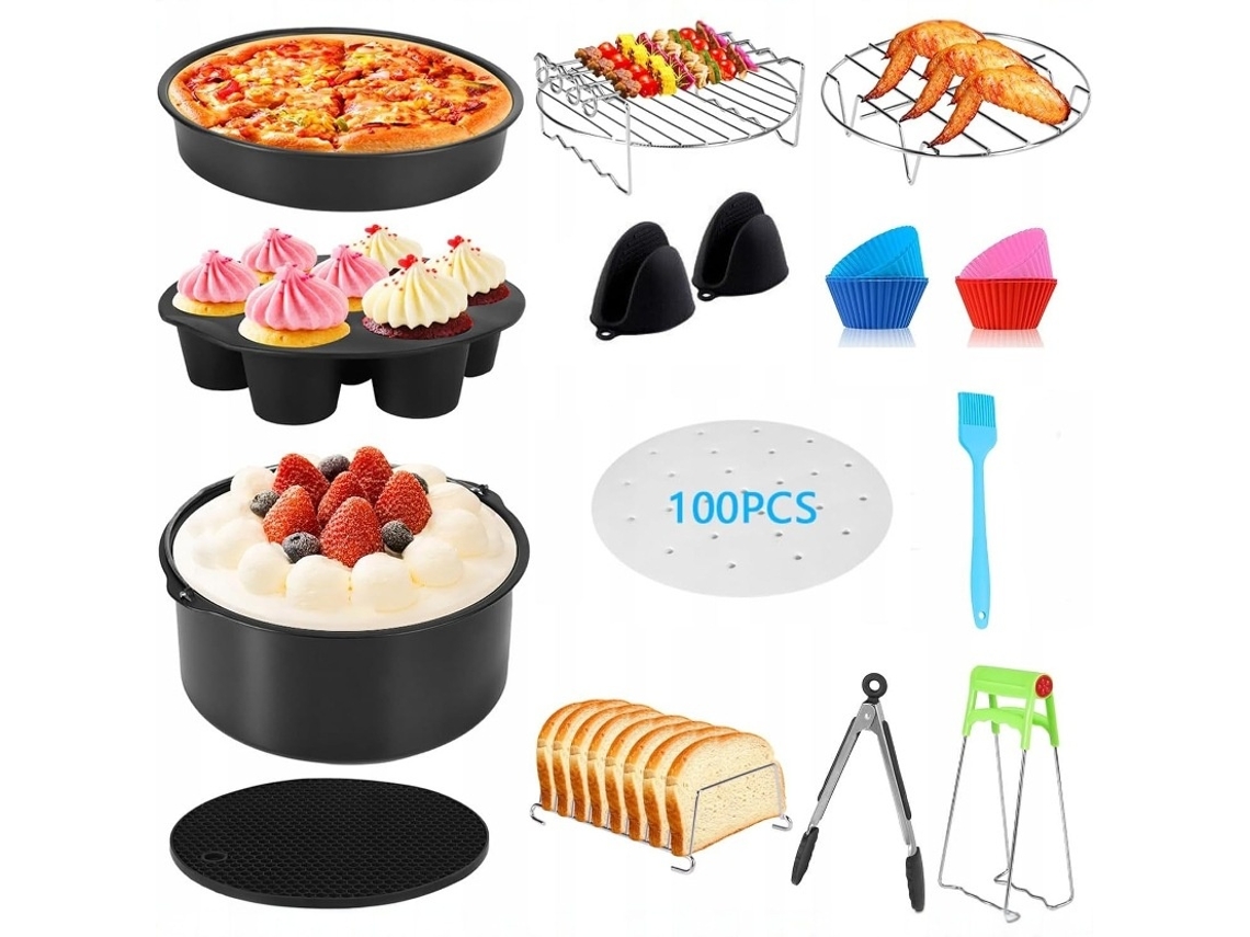 Elysve Acessório Air Fryer 7 Polegadas, 12 Peças