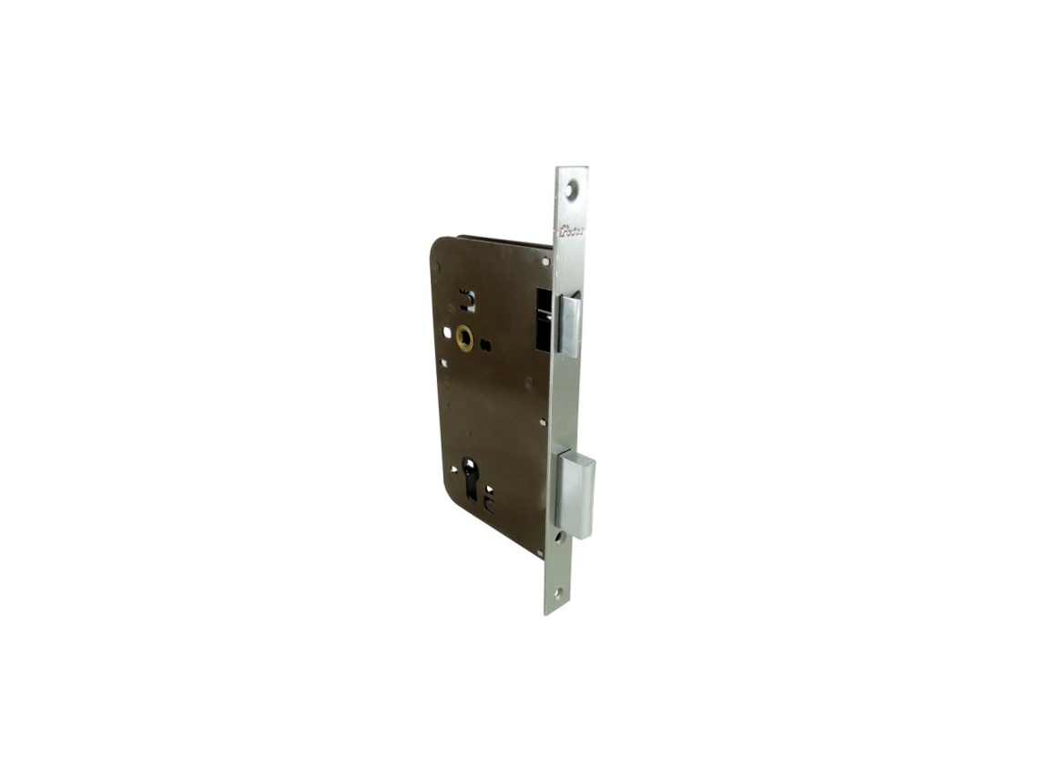 Fechadura Embutir 790 RODES S/c Quadra 8mm Inox 55mm