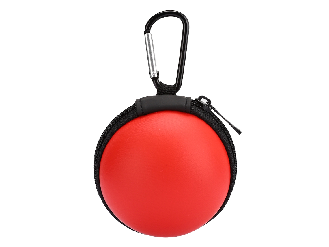 Bolsa Protectora para Poké Ball Switch Con Mosquetón, Material Abs, Color Blanco Y Rojo.