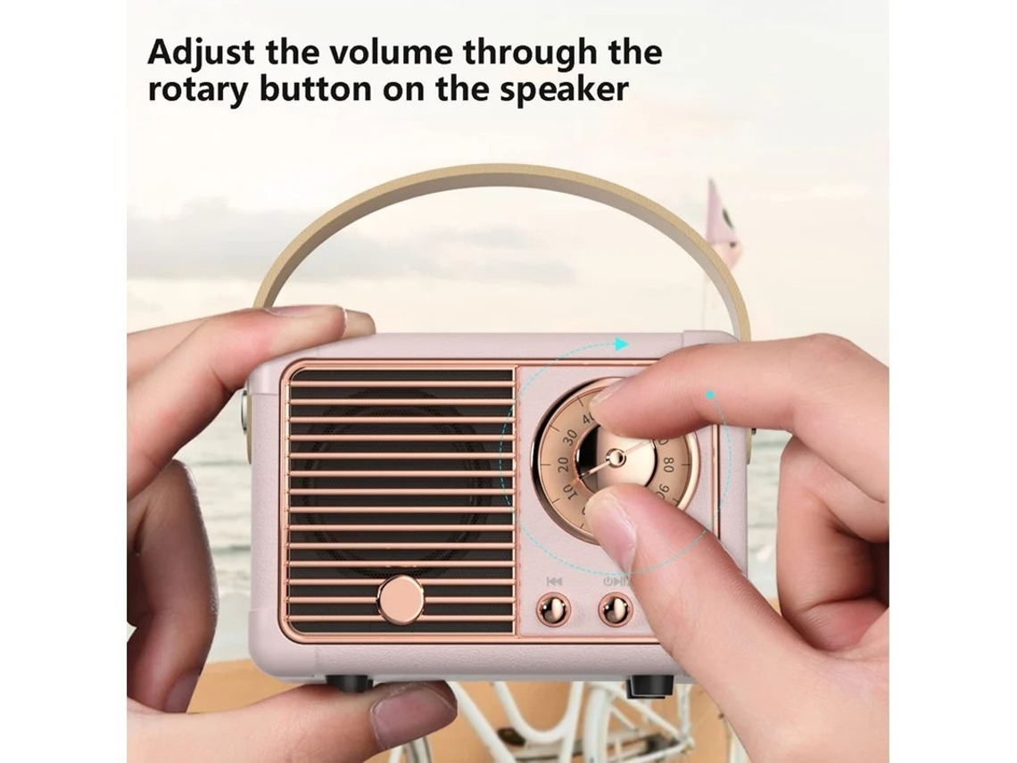 Mini Alti Falante Sem Fio Bluetooth Retrô Alti Falante Bluetooth Externo Com Som Estéreo Cristalino E Graves Ricos Alti Falante Portátil Yizhood