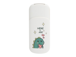 Pen drive USB de 32 GB, dinossauro com coração (armazenamento de dados, portabilidade)