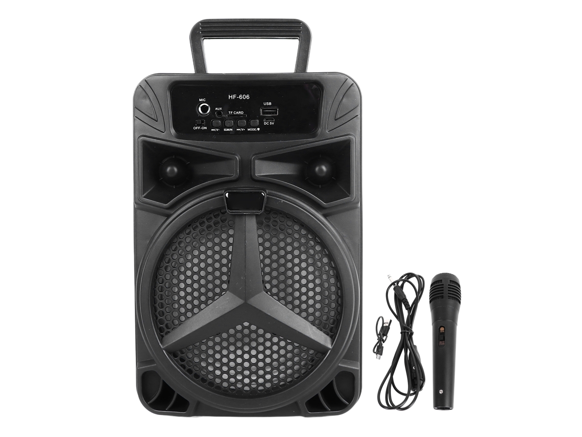 Caixa de Som Bluetooth EOOCOO (potência alta, portátil, com slot para cartão)