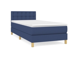 Box Spring Bed, Box Spring Beds Vidaxl Azul Tecido (90 X 200 Cm)