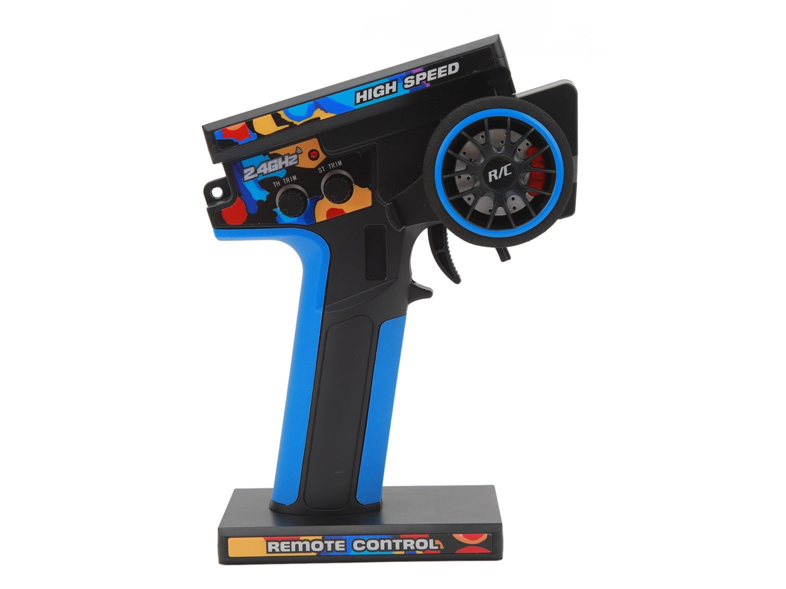 Mali transmissor de Controle Remoto para Carros Rc Wltoys 124017 124016 144010 104072 124007 Azul e Preto