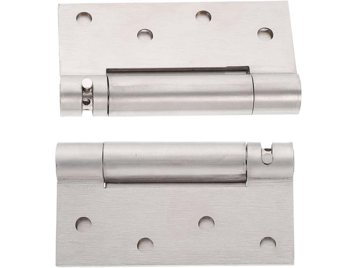 Conjunto De 2 Dobradiças Automáticas Aço Inoxidável Com Fechamento