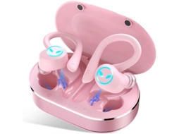 Auriculares Bluetooth True Wireless Q25 Pro Bluetooo Baixo Gancho de Orelha com Cancelamento de Ruído para Jogos Rosa