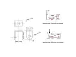 Atuador Linear Elétrico 40mm 150n 24v 4mm/s