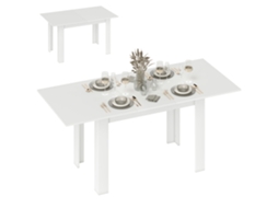 Mesa de Jantar Extensível BTFORUS retangular 140 180x80cm para 6 a 8 pessoas