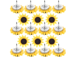 Tachinhas Decorativas Betooky, Resistentes Ao Desgaste, Fáceis De Guardar, Em Formato De Girassol, 40 Unidades, Ideais