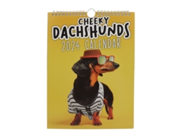 Calendário De Parede Cachorro 2024 Bloco De Escrita Imagens Bonitas Divertido Para Sala Escritório