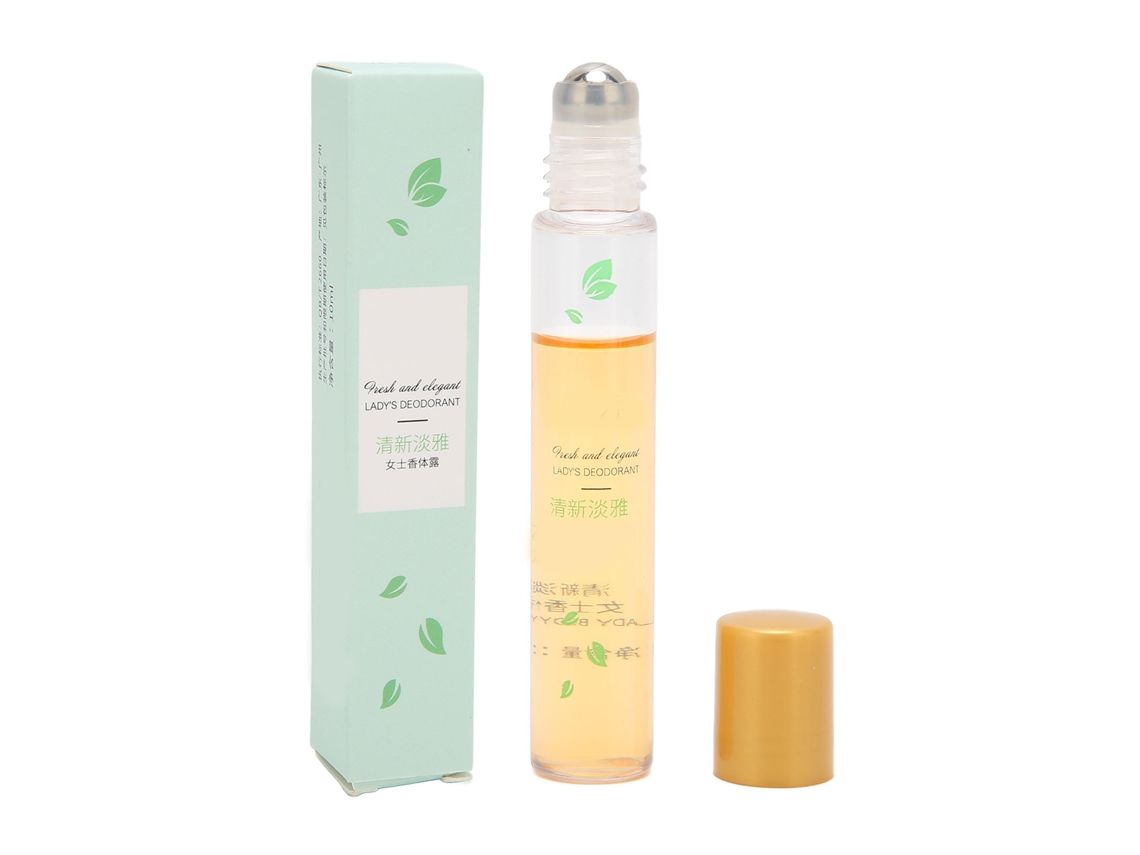 Perfume corporal roll-on de 10ml para mulheres e homens.