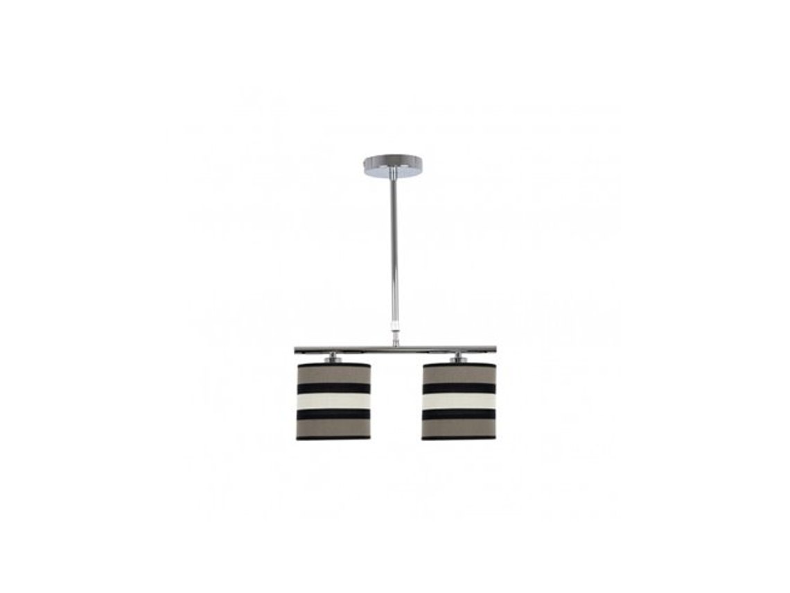 Karla Lâmpada 2xe14 Taupe/bege Regx43x14 Cm Fabrilamp