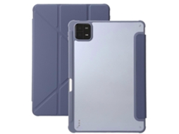 Capa para tablet de couro sintético transparente e acrílico Webake